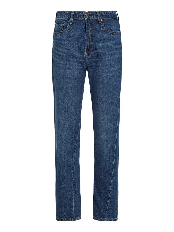 Classic Mid Rise Straight Jeans