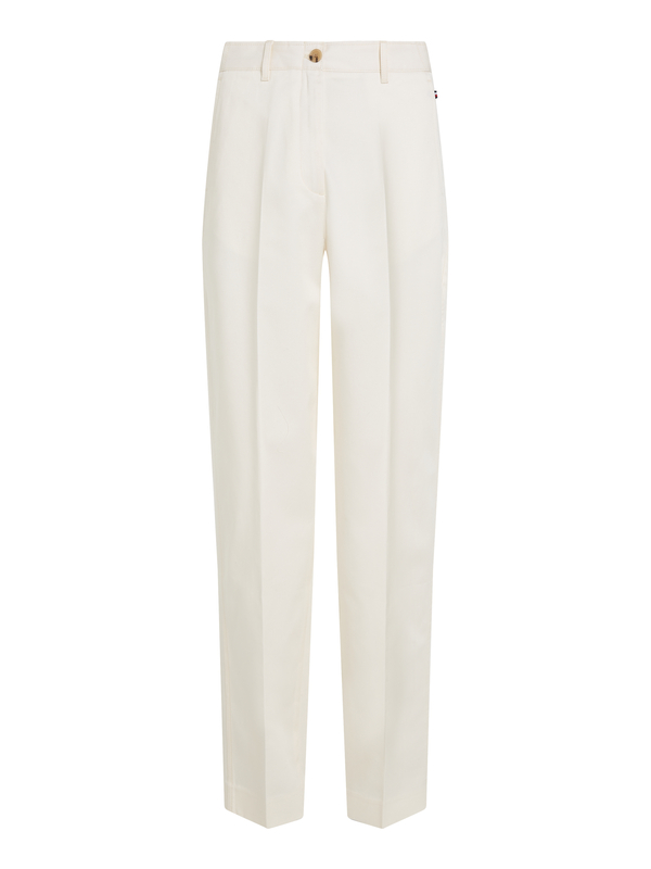 Relaxed Cotton Barrel Chino Trousers