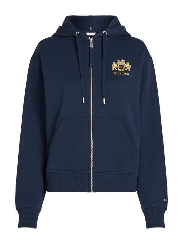 Regular Fit Varsity Zip Hoodie