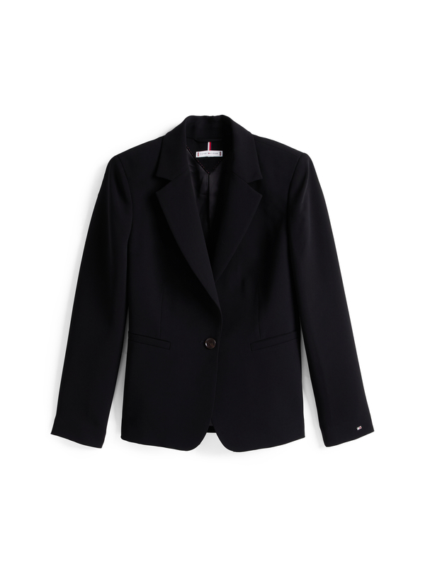 Slim Crepe Single Breasted Blazer