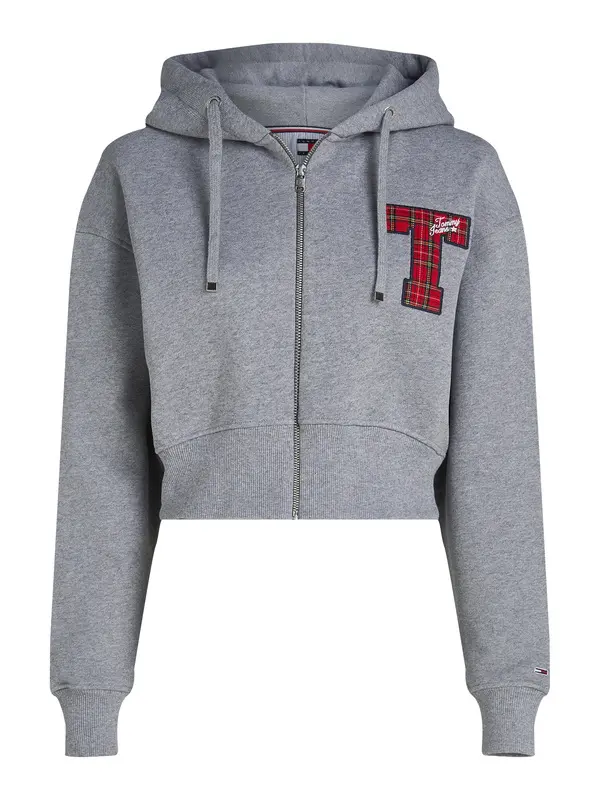  Zip Hoodie With Applique