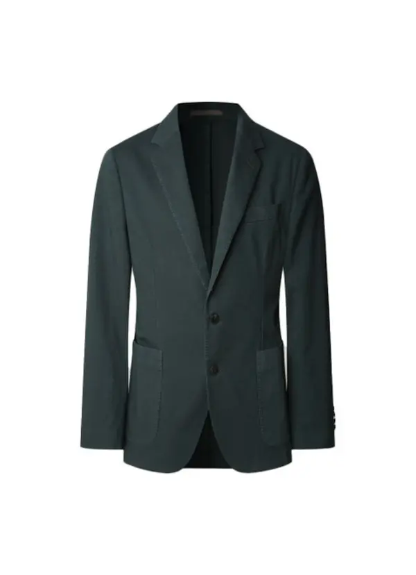  Garment Dyed Textured Blazer