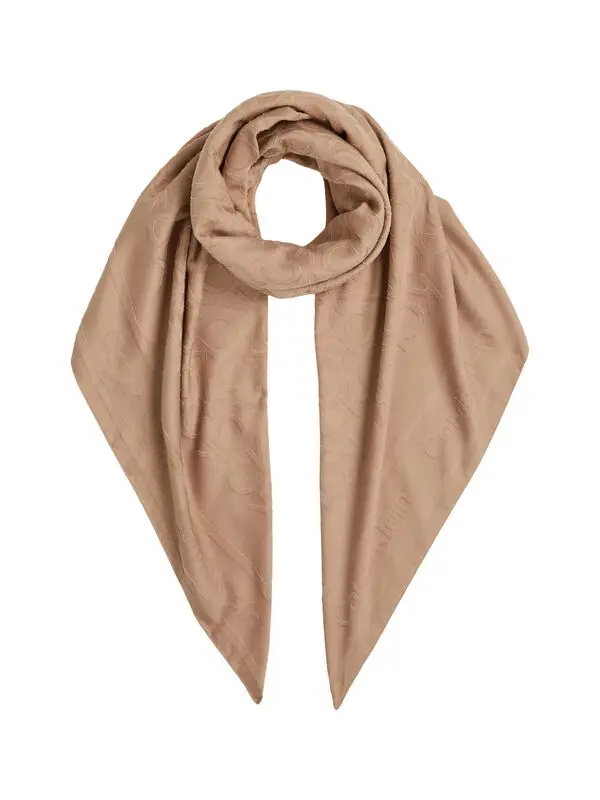  Monogram Logo Scarf