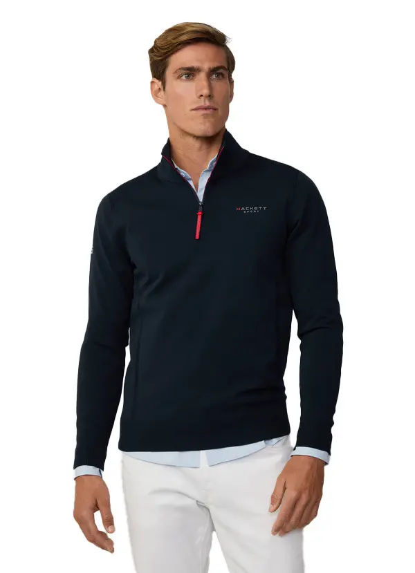  High Collar Half-zip Sweatshirt