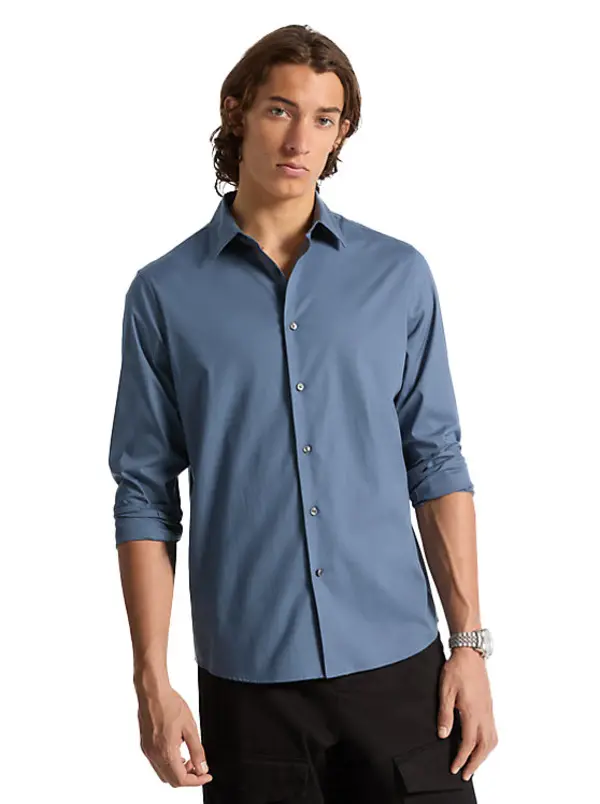  Classic Fit Stretch Cotton Shirt