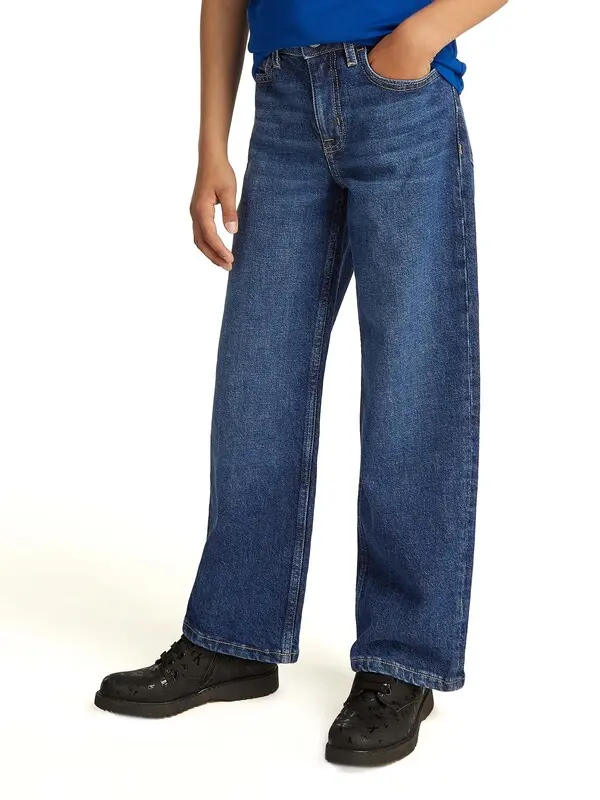  High Rise Wide Leg Jeans