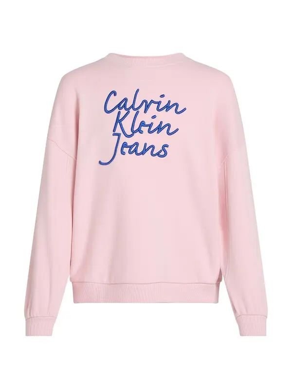  Logo Embroidered Crew Neck Sweatshirt