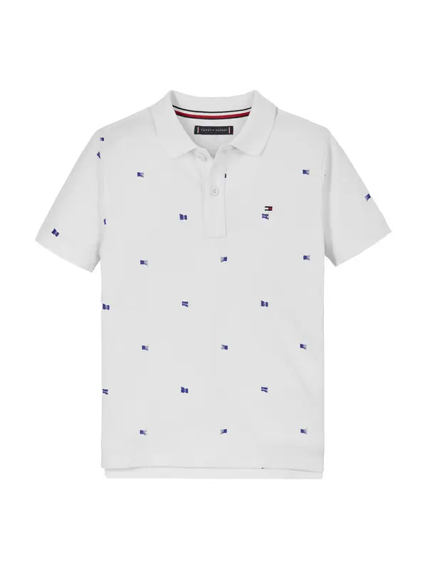 Regular Fit Flag Short Sleeve Polo 