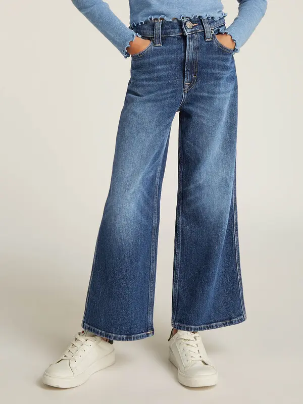 Wide Leg Stretch Jeans