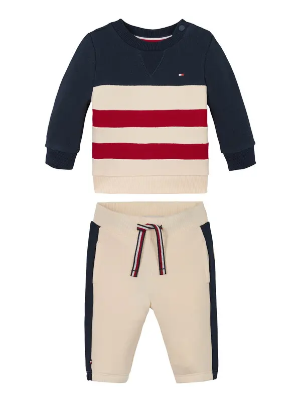 Cotton Sweatshirt & Jogger Set
