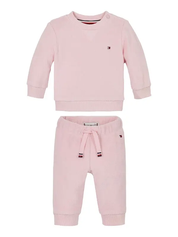 Towelling Sweatshirt & Jogger Set