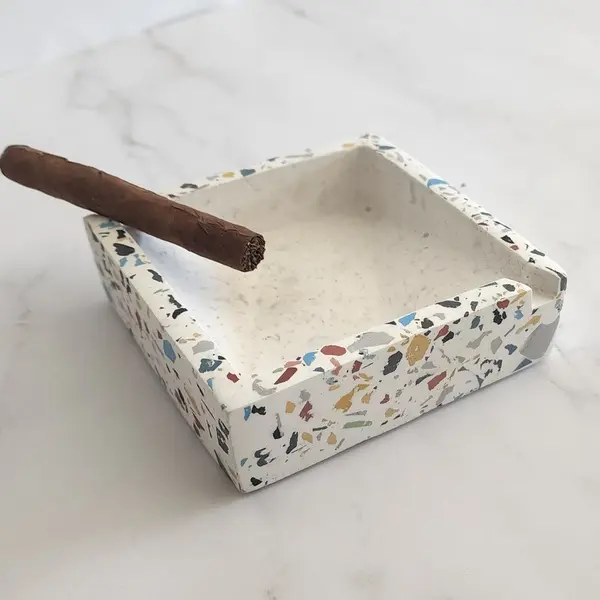 The Mini Ashtray White Terrazzo 