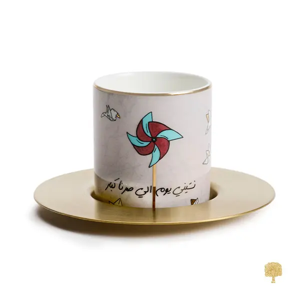 Set of 6 Esp Cups W Br Saucers Bliss 