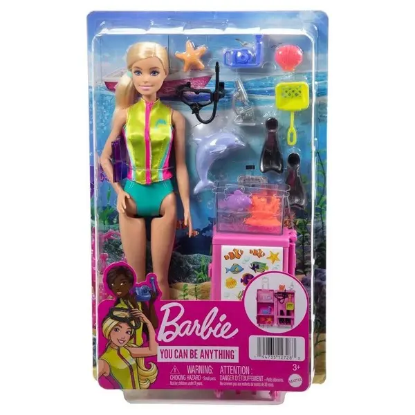 Barbie Marine Biologist Doll And Playset