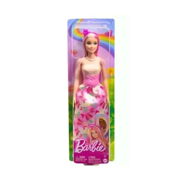 Barbie Royal Doll with Pink & Blonde Fantasy Hair