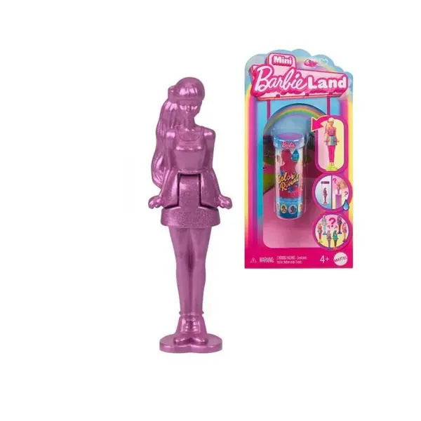 Mini BarbieLand Color Reveal Dolls, 1.5-inch Doll with Surprise Unboxing