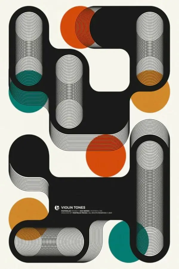  VRATISLAV PECKA - Violin Tones Poster