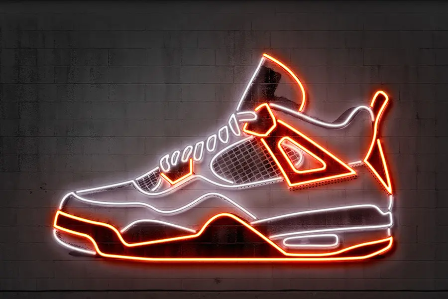  NEON ART - Air Jordan Poster 