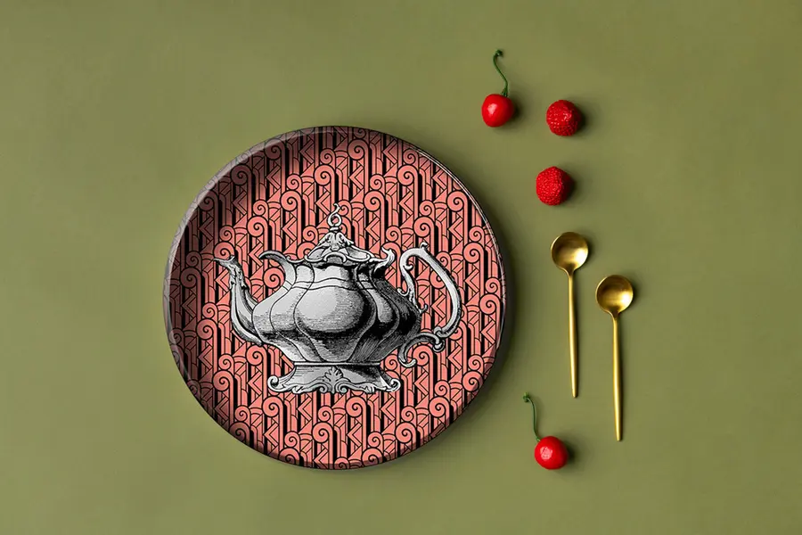  Tea Party 7 Tray 25cm