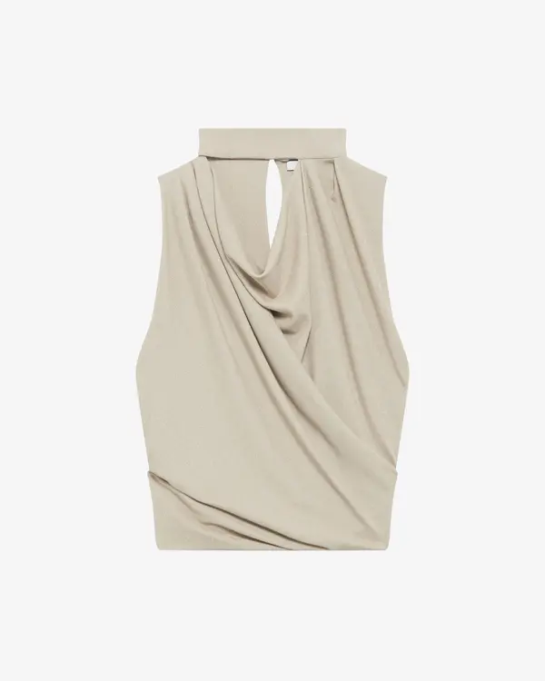 Draped Lurex Top