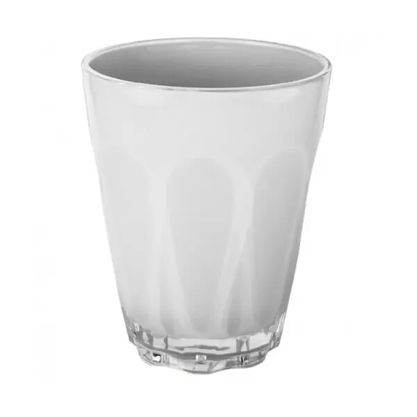 Solid White Water Glass
