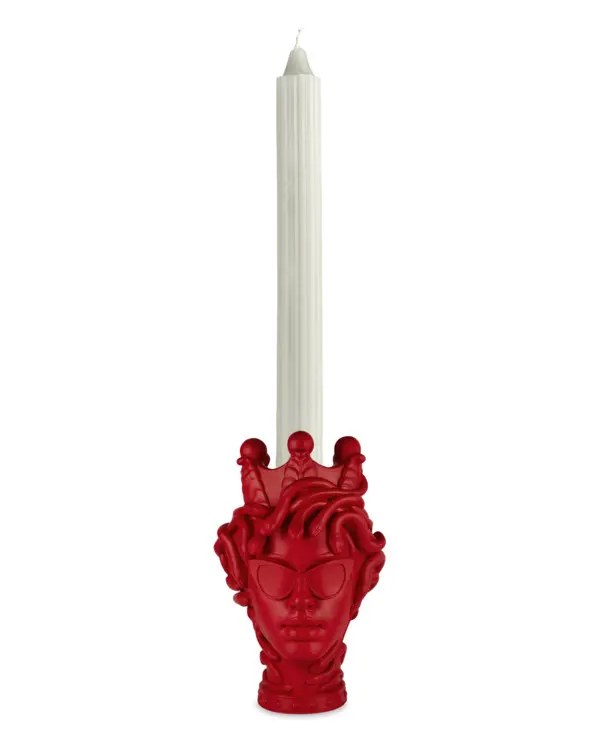  Candle Holder, La Vipera, Red