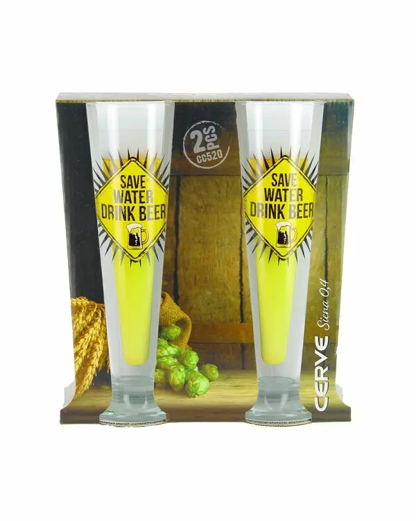 Set of 2 Beer Glasses 520cc