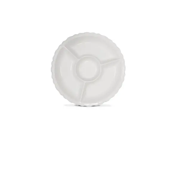  White Divided Dish