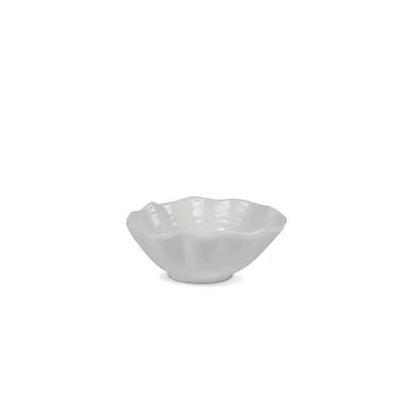  White Cereal Bowls Wood 16x6.5 cm
