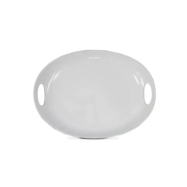  White Platter 46x35 cm