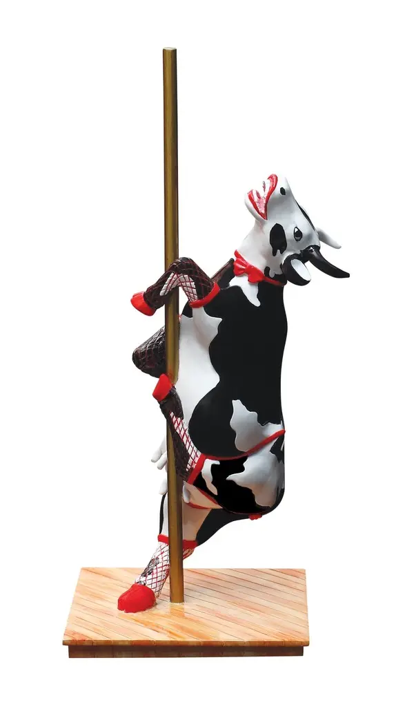 Vaca Tubo Cow Medium Statue