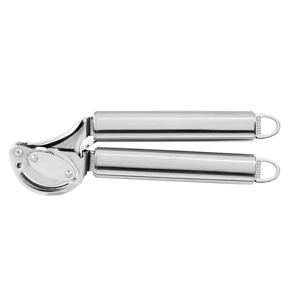 Garlic press with scraper 