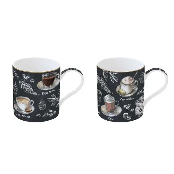 Set of 2 - Barista Fine China Mug
