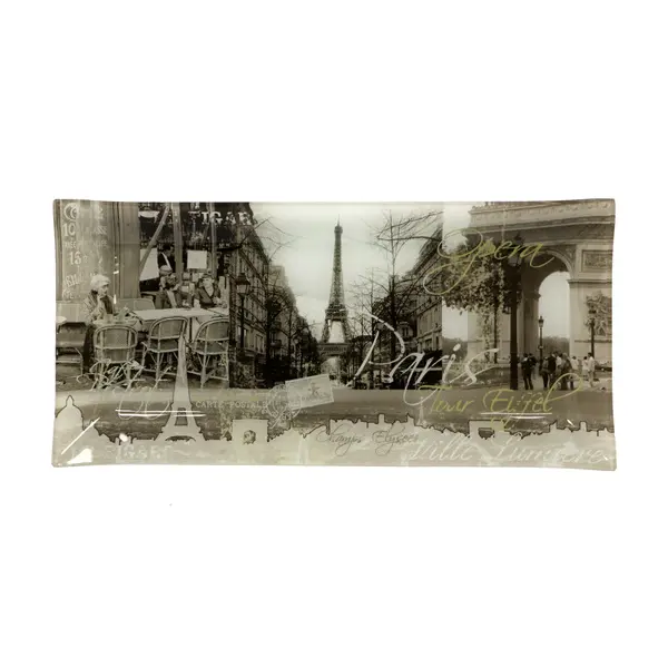  Fine Quality Glass Plate 36x17cm In Gift Box 
