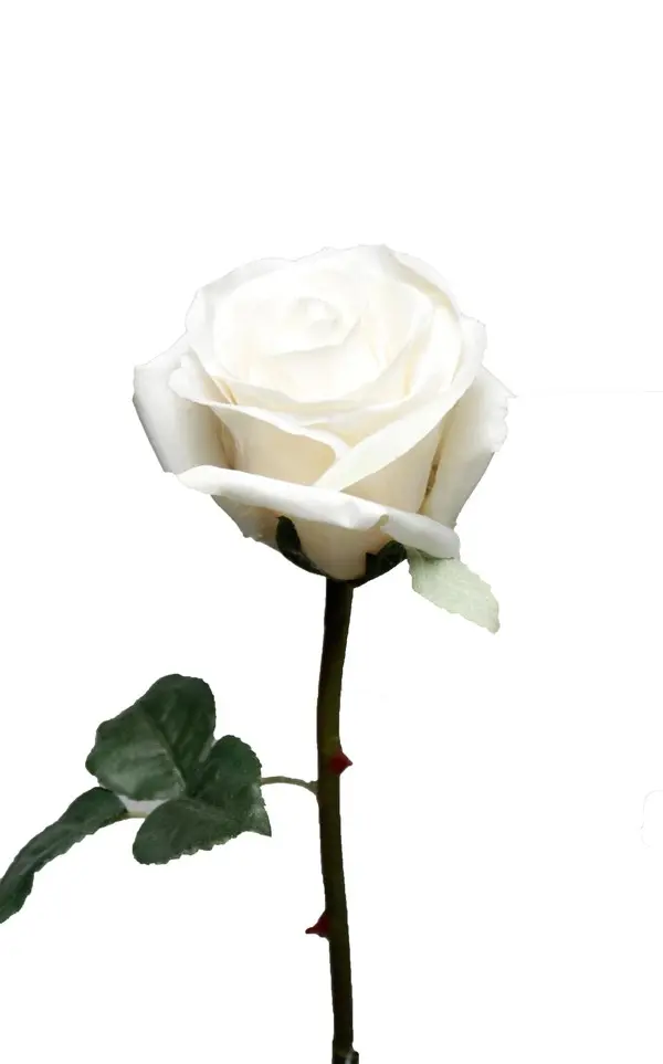 Artificial Flower - Rose Bud in White
