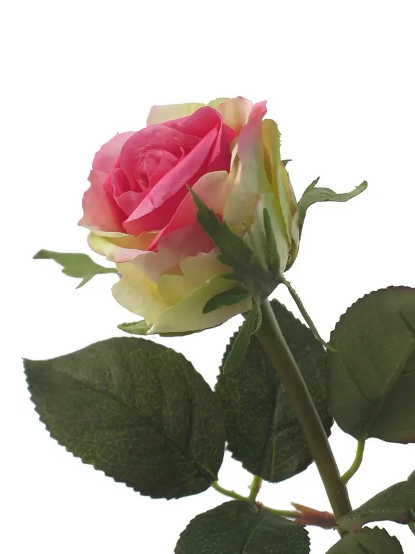 Artificial Flower - Rose Spray in Fuchsia