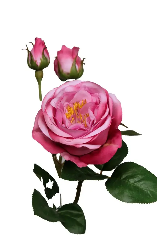 Artificial Flower - Rose Spray in Pink Mauve
