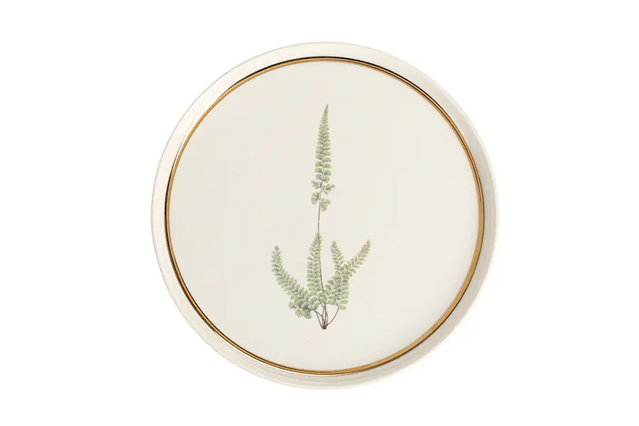 Botanical Design 1 Flat Plate 21cm