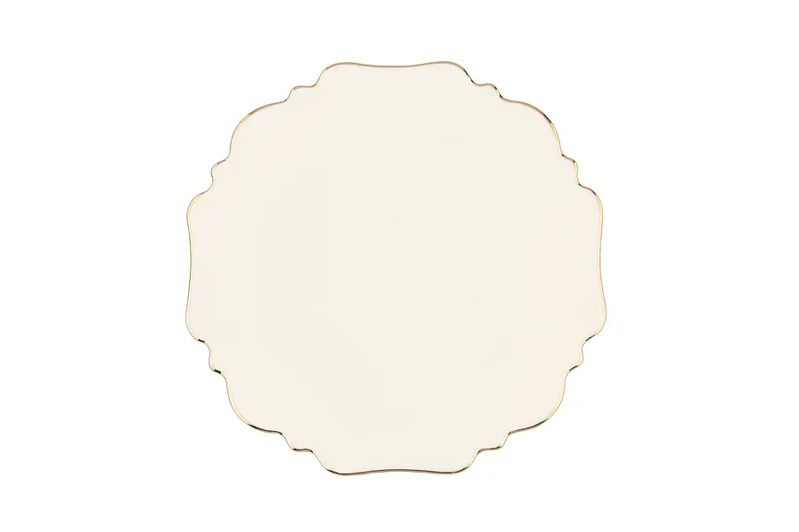  Tide Gold Banded Flat Plate 27cm
