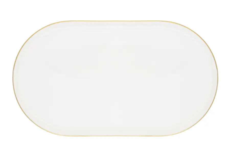  Chopin Gold Banded Oval Plate 32cm