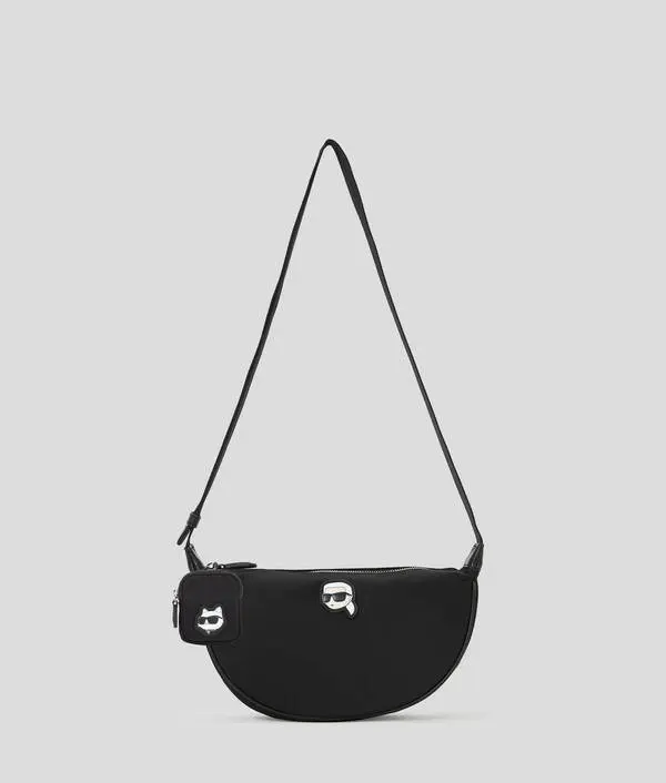 Ikon Small Half-Moon Shoulder Bag