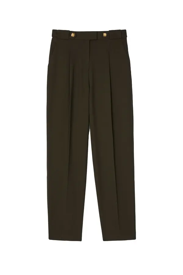 High-Waisted Cropped Trousers