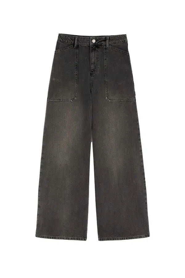 High-Waisted Wide-Leg Dellou Jeans