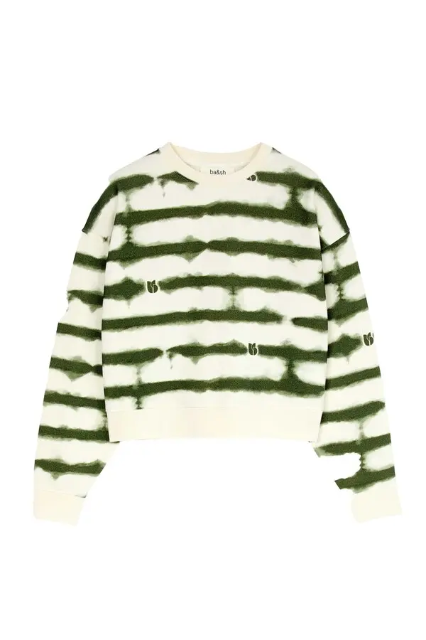 Cropped Crew Neck Sete Sweatshirt