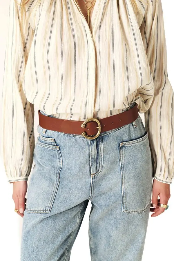 Belt with Circular Buckle