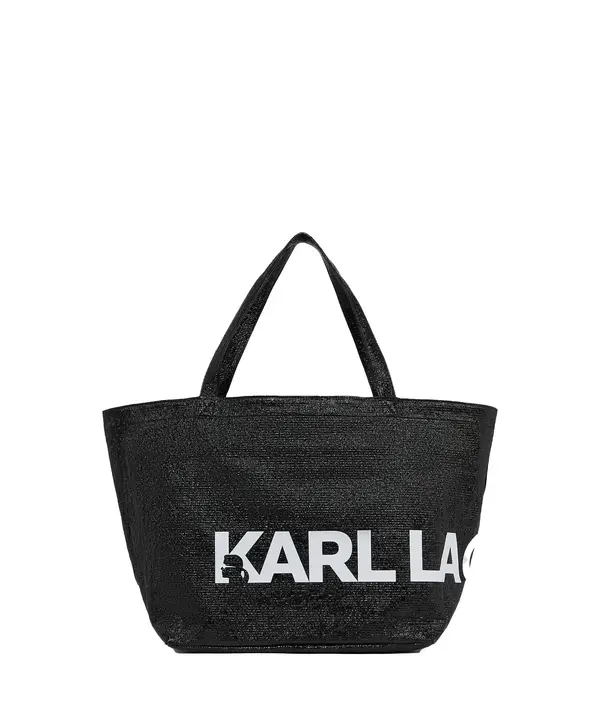 Coated Oversized Logo Shopper Bag
