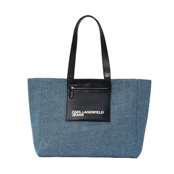  Denim Pocket Shopper Bag