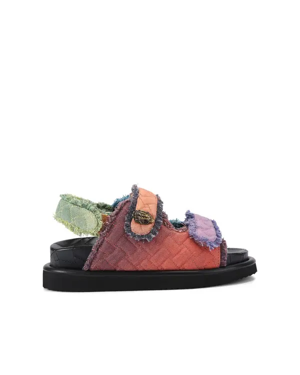  Rainbow Patchwork Sandals