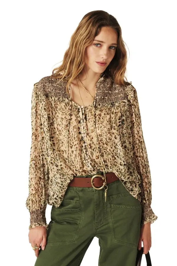 Candice Abstract Print Blouse