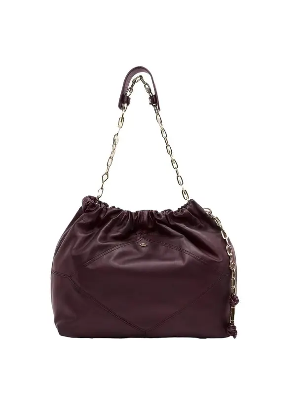 June Leather Chain Tote Bag